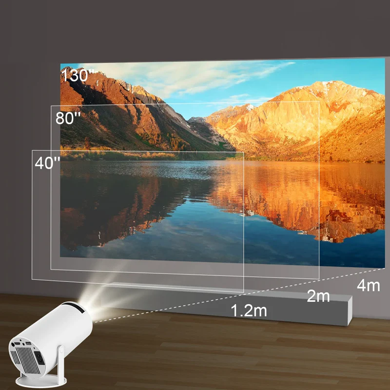 Mini Proyector HD 720p con Soporte 4K + Barra Bluetooth de Regalo