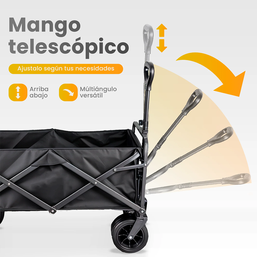 Carro de Compra Plegable Resistente y de Gran Capacidad