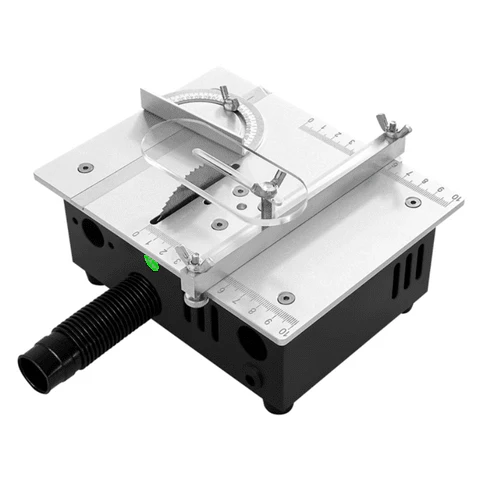 Mini Sierra con Guía de Precisión y Corte Ajustable 0°–90°